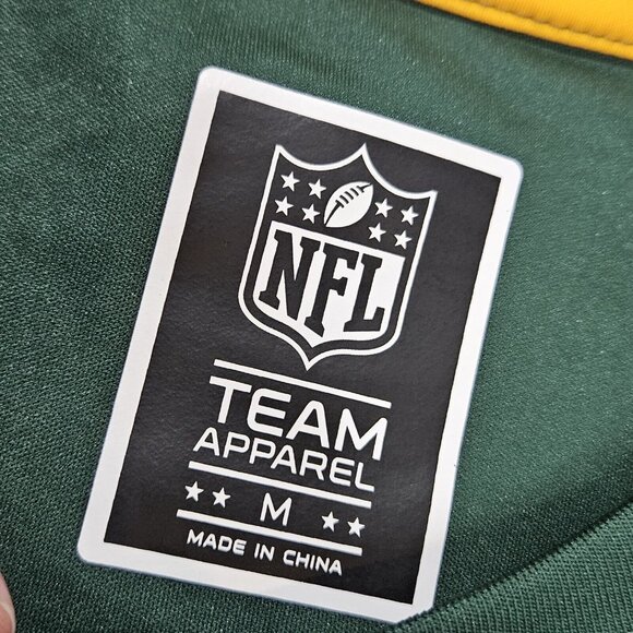 Green Bay Packers Shirt Mens Medium NFL Apparel Green Short Sleeve Tee NEW - Picture 3 of 9